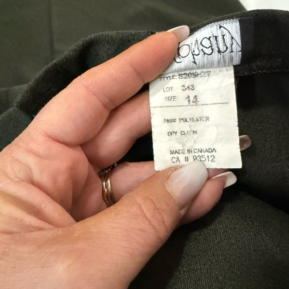 Typhany Vintage Elegant Dark Green Women's midi Skirt in size 14 - Picture 11 of 11